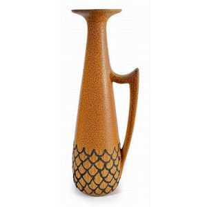 Tall Gunda jug with abstract web design
