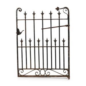 antique iron garden gate