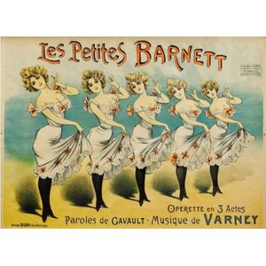 Les Petites Barnett poster. Operette en 3 actes, paroles de…