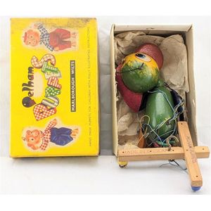 Parrot Pelham Puppet. Made in England. Original box. Box…