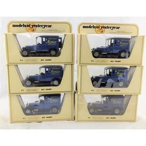 Six Chocolat Menier 1927 Talbot. Models of Yesteryear. Box…
