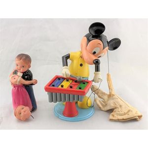 Mickey Mouse Marionette xylophone & dancing couple. Plastic…