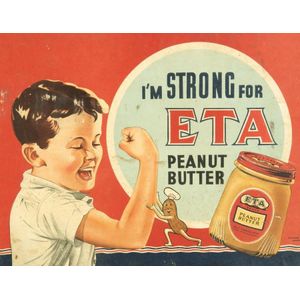 c1940/50s 'ETA PEANUT BUTTER' poster with artwork by Richard…