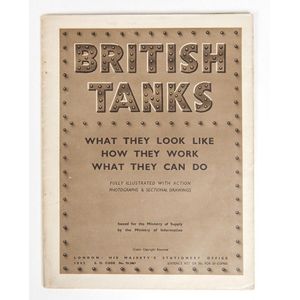 c1942 World War II era poster 'BRITISH TANKS' printed in London…