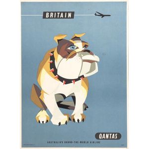 c1960s Qantas travel posters, 'South Africa'showing giraffe,…