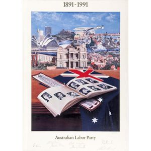 Australian Labor Party, poster '1891-1991 Australian Labor…