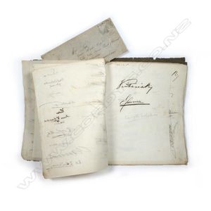 A 19th century folio of approximately 650 autographs including…