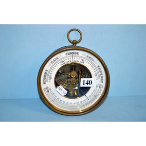 Steiner's Adelaide Brass Barometer - Barometers & Thermometers 