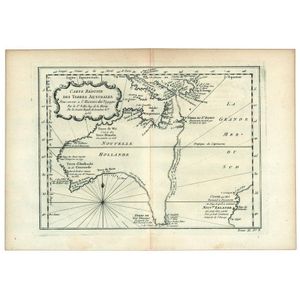 Carte Reduite Des Terres Australes, Pour servir a l'Histoire&hellip;