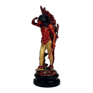 A cold painted spelter figure of a Red Indian attributed to…