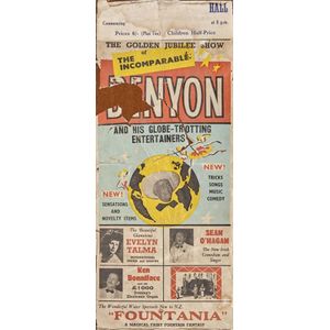 Four New Zealand 1950s magician and Vaudeville show posters,…
