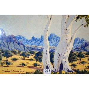 Gabriel Namatjira 'White Gums in a Central Australian…