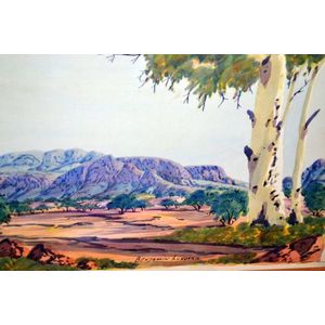 Benjamin Landara 'Central Australian Landscape', watercolour,…