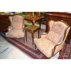 French Louis XV-Style Chair, Parcel-Gilt and Cream Paint, Fortuny Fabric