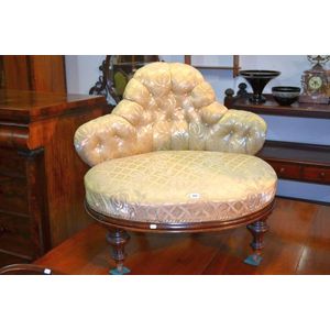 Victorian Turned Leg Nursing Chair Seating Single Pairs