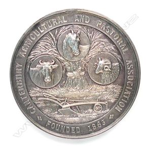 G. Coates & Co. Canterbury A & P Association large silver medal…