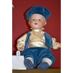 Armand Marsaille bisque head doll, 352-46, sleepy eyes, cloth…