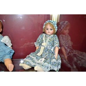's DEP' German 13 inch doll with bisque head, blue glass eyes,…