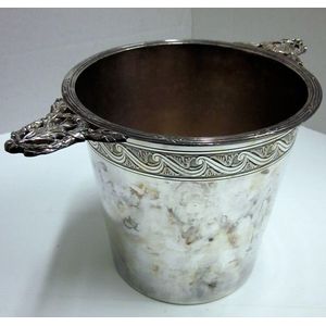 Christofle French silver plated champagne ice bucket