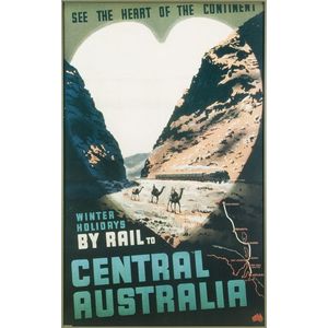 Posters & Maps, noted poster-sized maps: Railways of Australia,…