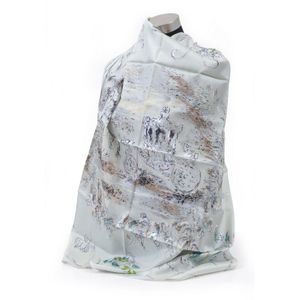 A silk scarf by Oliver Messel, designed for the silver jubilee…