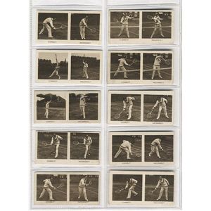 1923-36 tennis cards, comprising 1923 Nicolas Sarony 'Tennis…