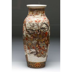 A large antique Satsuma vase, height 61 cm