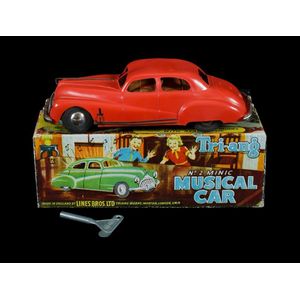Triang Minic No. 2 musical car. Clockwork car with internal…
