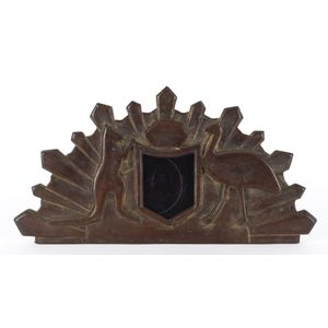 World War I period Australian folk art carved picture frame…