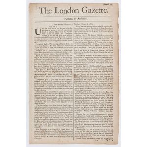 London Gazette - England - 1665 issues: Numb.25 & 52: folio…