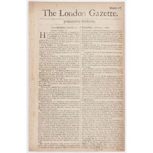 London Gazette - England - 1667 issues: incomplete run between…