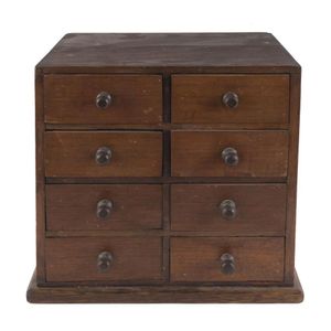 An Australian miniature chest of eight drawers, blackwood,&hellip;
