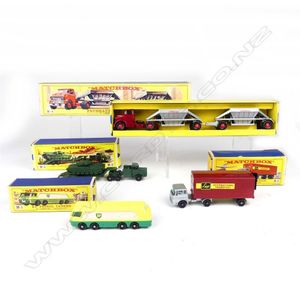 Four boxed Lesney 'Matchbox' model vehicles, including models;…