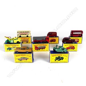 Eight boxed Lesney 'Matchbox' Series model vehicles, including…
