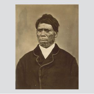 Maori Man with Moko, Late 19th Century Portrait - Photographs - Printed ...