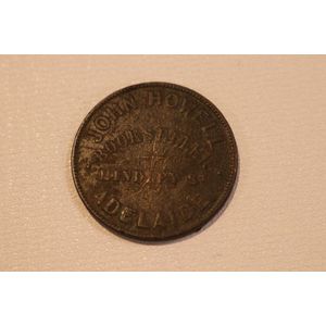 Trade token, John Howell Book Seller Hindley Street Adelaide,…