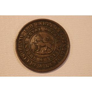 Trade token, E. De Carle & Co. Auctioneers and Land Agents,…