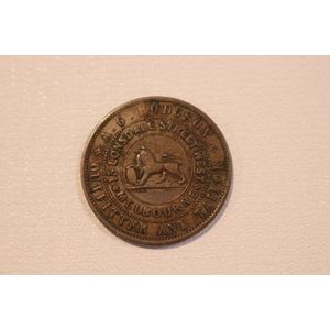 Trade token, A.G. Hodgson Outfitter and Tailor, 15 Lonsdale…