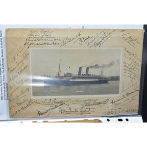 R.M.S. Orvieto silver gelatin print with various signatures,…