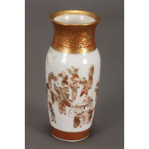 Japanese petit Arita Ware vase, with waisted neck and ovoid…