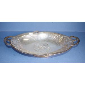 Art Nouveau WMF 'Lilly of the Valley' platter, silver plated…