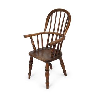 Child's antique Windsor chair, ash and elm, 18th/19th century,&hellip;