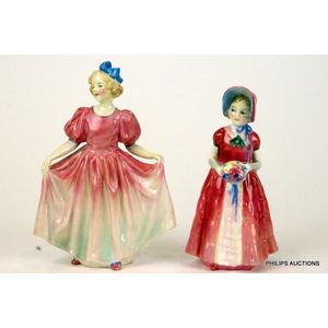 Pair of Royal Doulton Lady Figurines - Royal Doulton - Ceramics