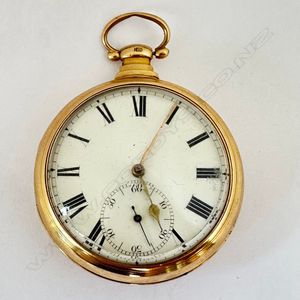 1822 English Gold Verge Pocket Watch with Chain - Watches - Pocket ...