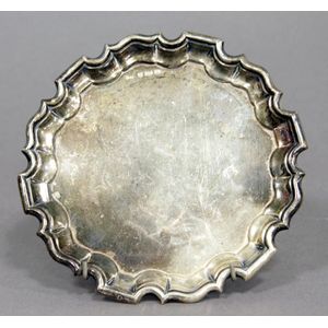 Birmingham 1904 Sterling Silver Pie Crust Salver - Trays, Salvers ...