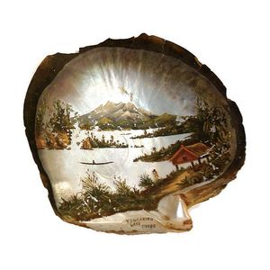 A New Zealand colonial painted shell, attributed to John…