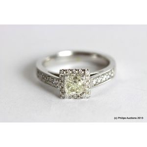 Tiffany & Co. Solitaire Engagement Ring 1.75cts H-VS1 Platinum Size 8 –