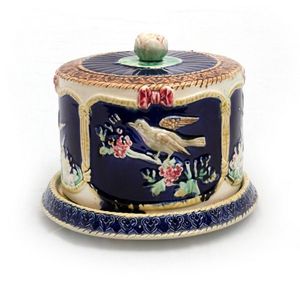 Antique majolica cheese dishes are genuine keepers