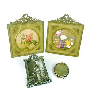 Four gilt metal mounted photograph frames, French, 19th century,…