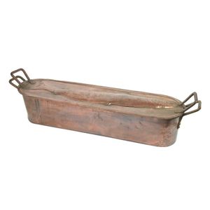 A very large and impressive copper fish kettle and cover,…
